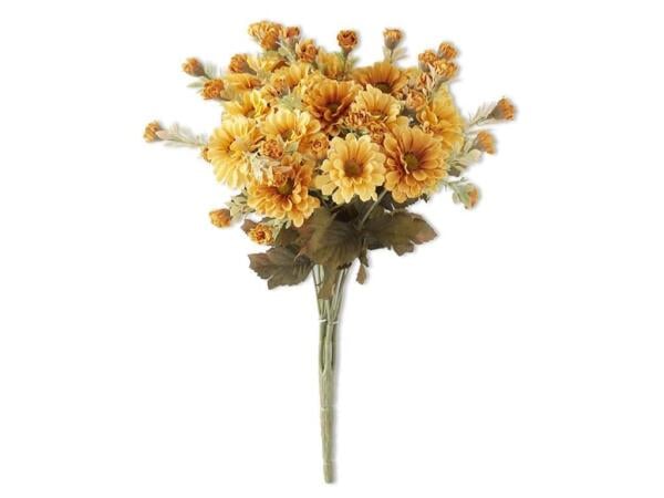 15 Inch Golden Yellow Mum Bush Accessories K&K Interiors 2
