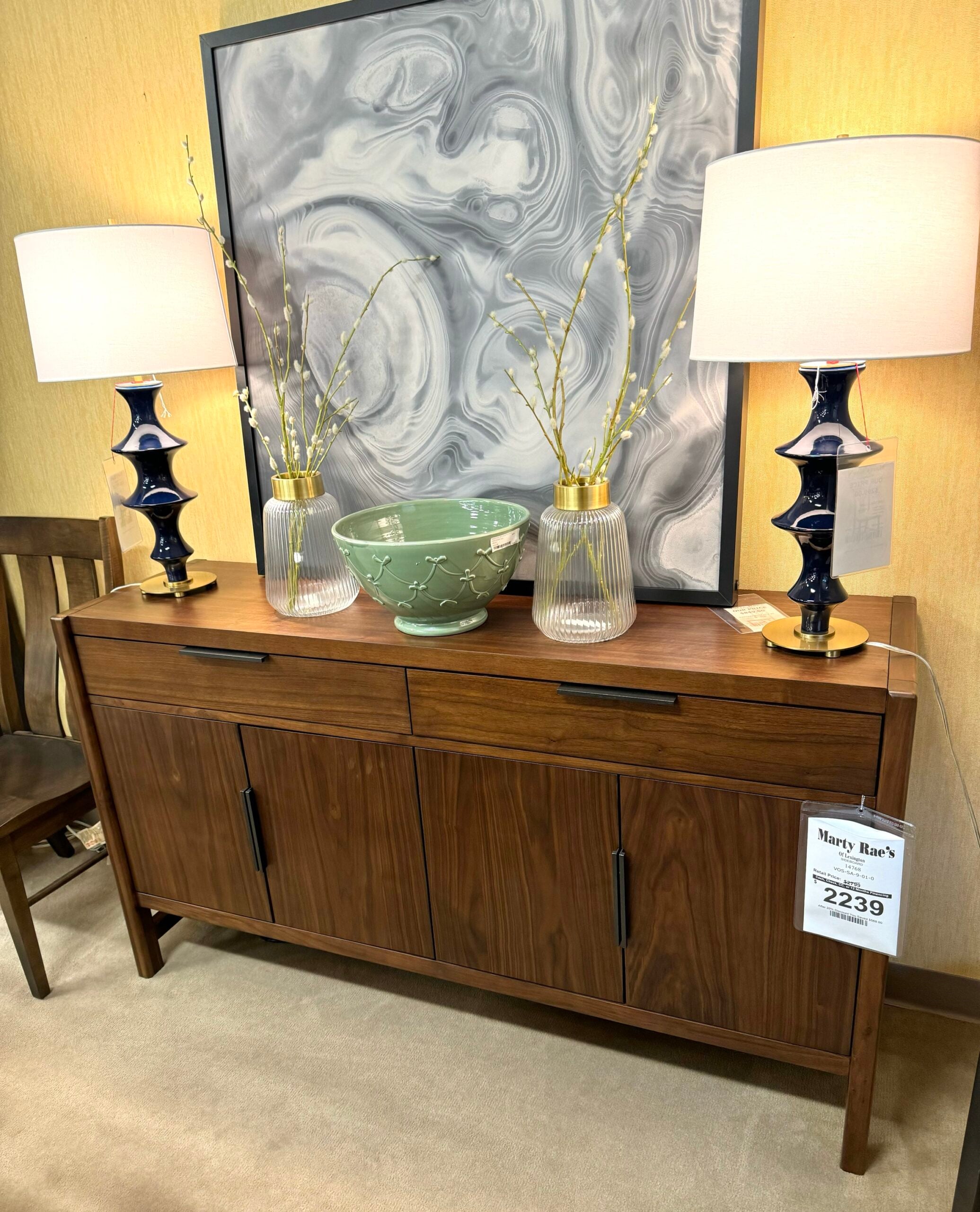 A America Solid Walnut Sideboard