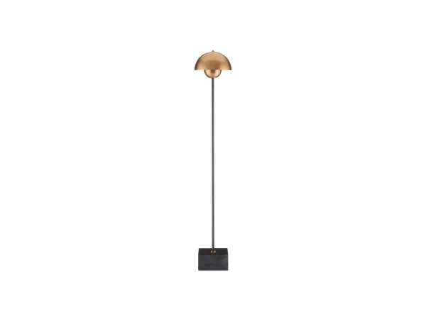 La Rue Brass Floor Lamp Lighting Currey & Company