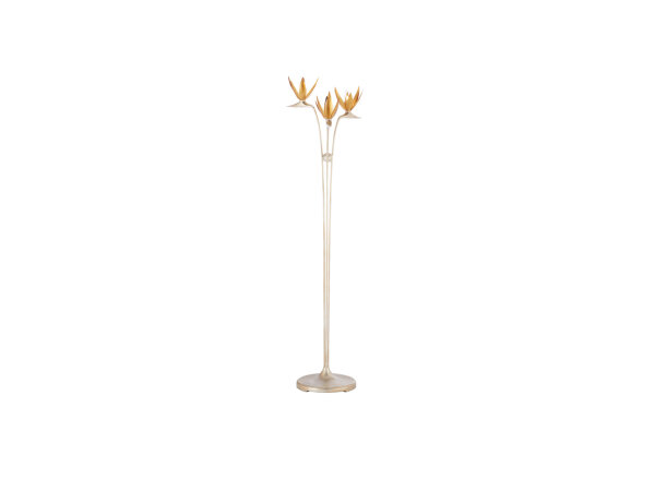 Paradiso Silver & Gold Floor Lamp Lighting Currey & Company