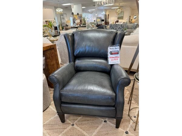 Whitmore Sherrill Leather Wing Chair Chairs