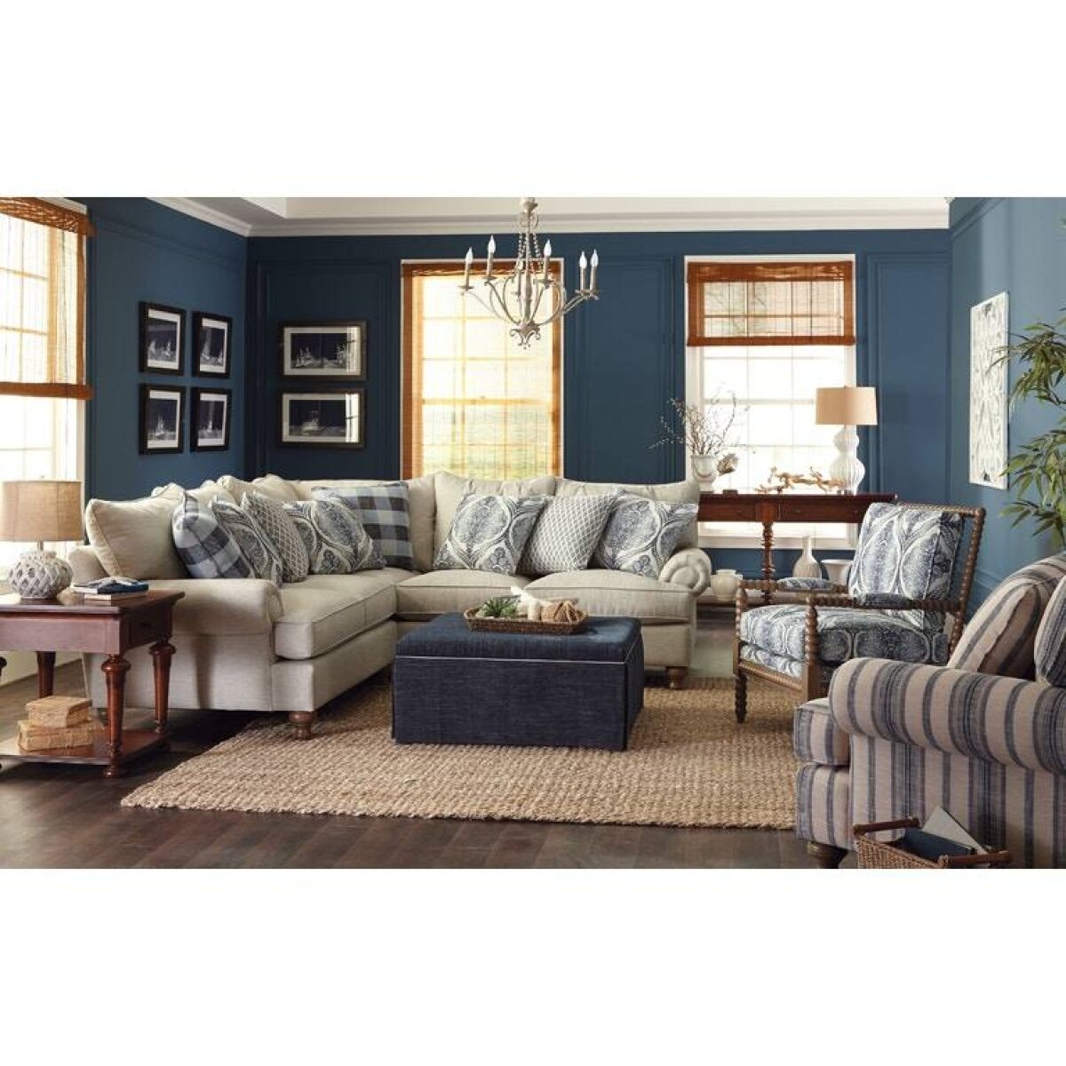 P7117BD-Sect Paula Deen Sectional Sectionals Craftmaster Furniture 5