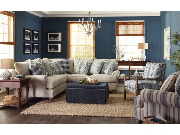 P7117BD-Sect Paula Deen Sectional Sectionals Craftmaster Furniture 8
